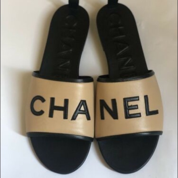chanel mules slides